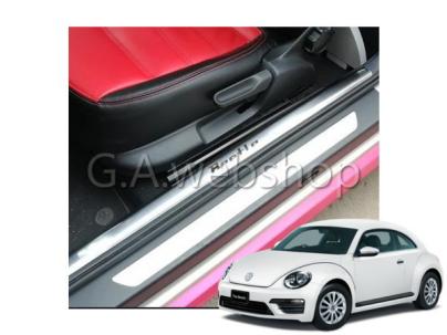 即納 VW ザビートル専用 スカッフプレート シルプレート エントランスプレート ステン beetle ザ・ビートル R