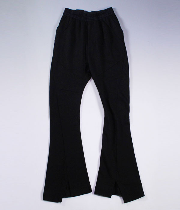 50 Off Julius スウェットパンツ 17ss シームドベルボトムパンツ ボトム 2 コットン Blk 577pam29 Fucoa Cl