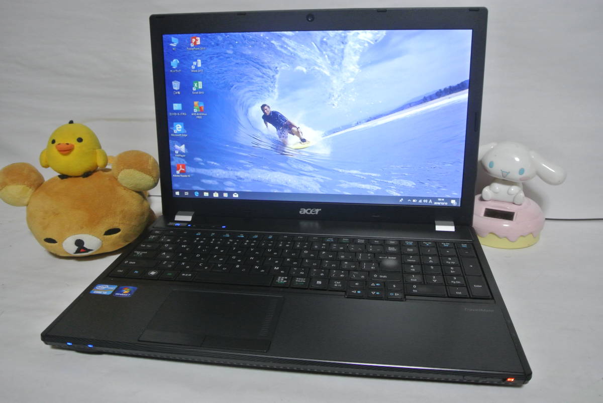 東芝 爆速SSD 速Core i3-2330M 最新Windows 10 美品 ACER 5760 メモリ 4GB