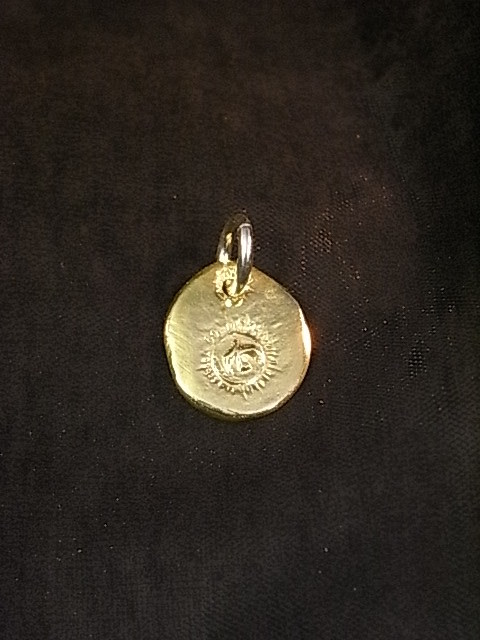 goro's ゴローズ　全金　太陽　メタル　大　マルカン付き　ペンダント　トップ_1