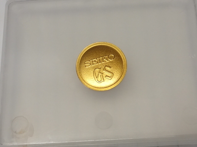 .*.様 ジャンク　グランドセイコークロノメーター機械稼働部品取 12○ 金色GSメダリオン グランドセイコー社外補修部品 ジャンク品