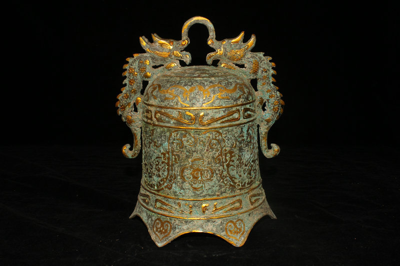 希少珍品 出土 青銅製 神獣紋 編鐘 置物 古楽器 賞物 【公式通販】