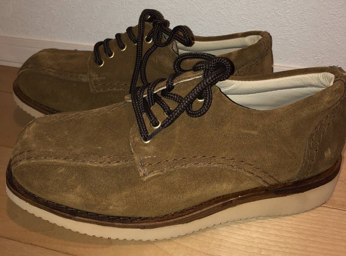 未使用 MAINLAND BOOTS/メインランドブーツ JOHN BROWN FRAME スエードシューズ ネペンテス別注 サイズ 7，5E