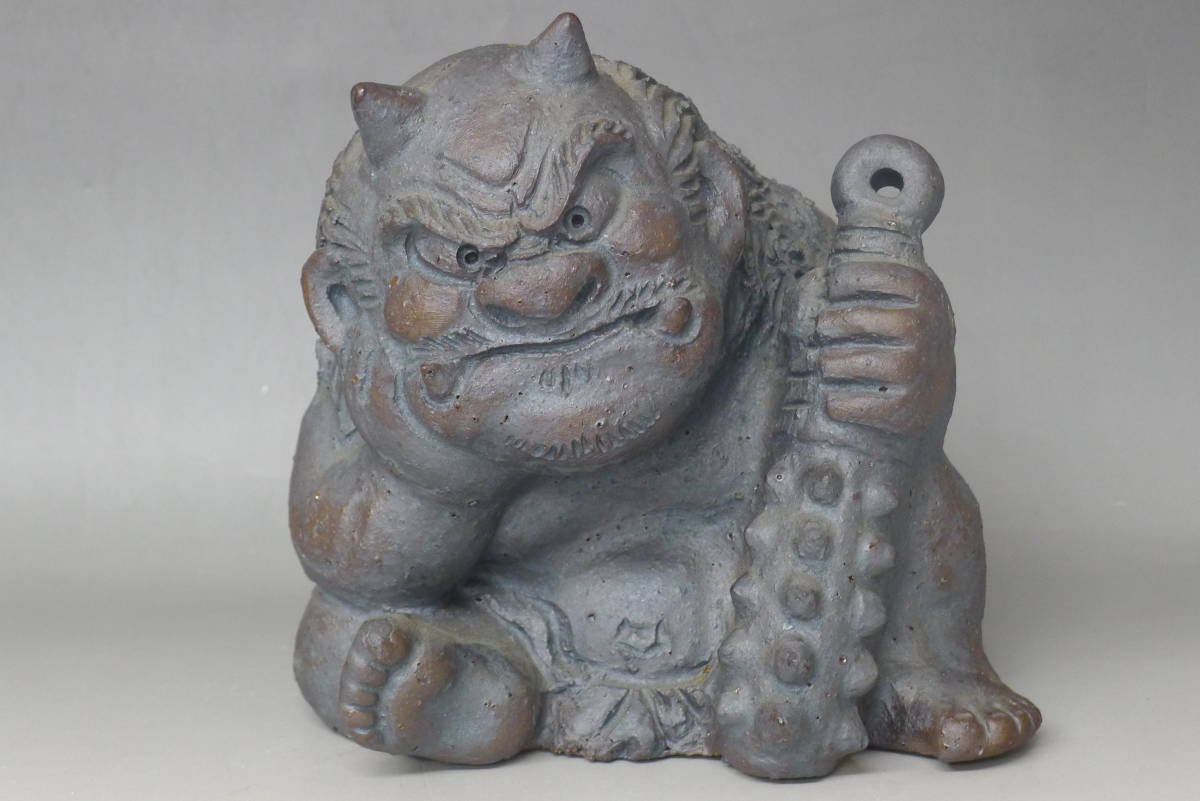 L644 未使用 村秀 鬼瓦工房 置物 新潟 村秀鬼瓦工房 安田瓦 美術