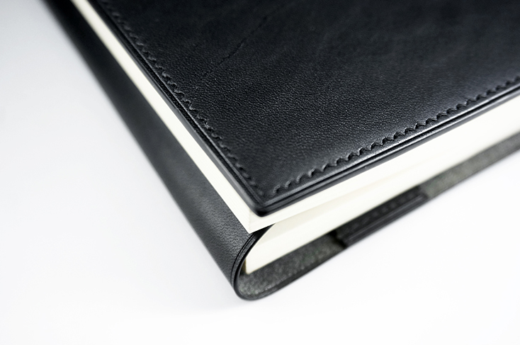 訳あり ★ ヌメ革 ★ 文庫本カバー Black_3