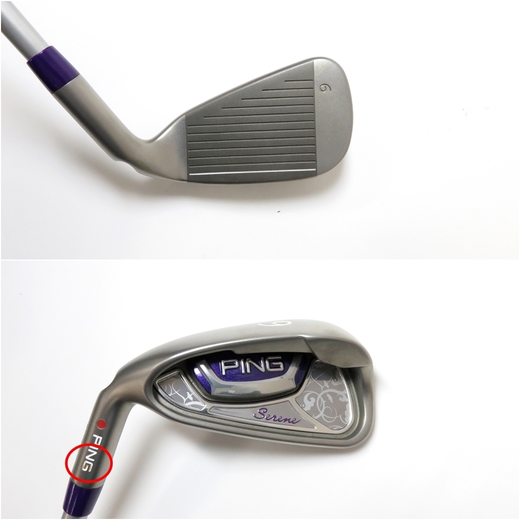 PING Serene ピン セリーヌ #6 アイアン★WORLD EAGLE ワールドイーグル WE-G510 ドライバー★ IGNIO ゴルフクラブケース 3点 中古品 z_z