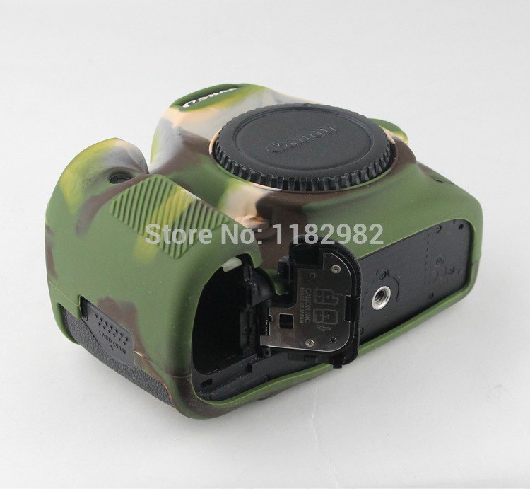 ニース柔らかいシリコーンゴムカメラ保護ボディカバーケーススキン用キヤノン5dマークiii 5ds 5dr 5d3カメラバッグ_4