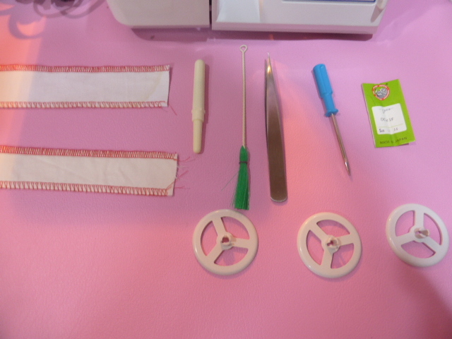 ●ＪＵＫＩ ロックミシン　ベビーロック １本針３本糸 BL3-450MR ●新品同様●⑬