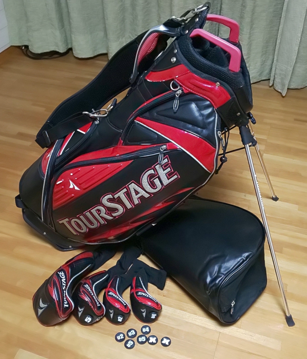 BRIDGESTONE GOLF スタンドキャディバッグ レッド×ブラック Amazon.co