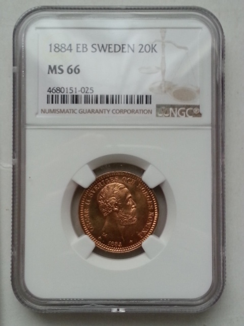 正規品，爆買い 1884 金貨 スウェーデン オスカル2世 20クローナ MS66(ヨーロッパ)｜売買されたオークション情報、yahooの商品情報をアーカイブ公開 - オークファン ヨーロッパ