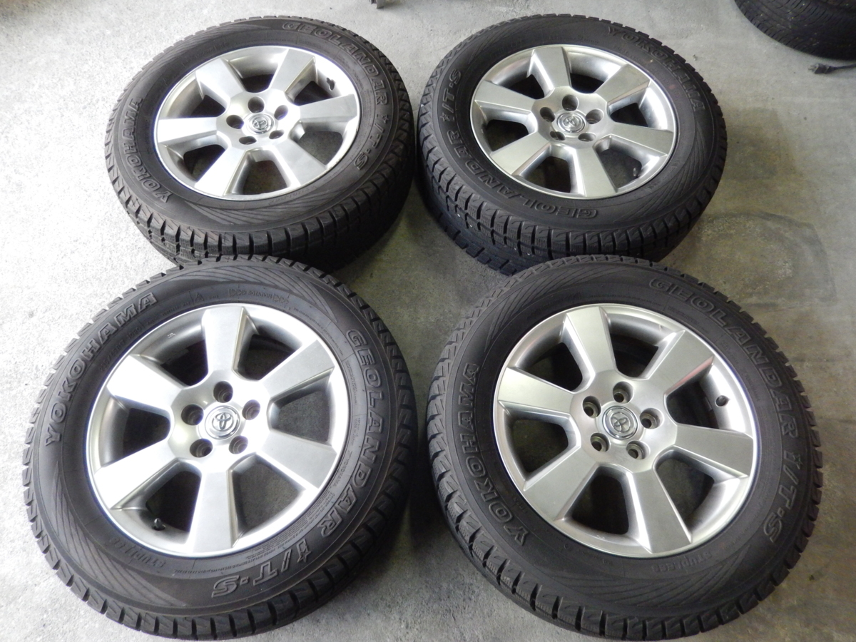 フラ徳山)ハリアー 純正 17インチ 5H/114.3 ヨコハマ スタッドレス 225/65R17付 4本