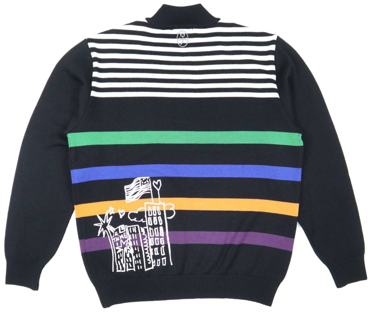 カステルバジャック 新品カラーブロック　メンズセーター 新品☆カステルバジャック ハーフジップ・ニットセーター/L/48 【公式