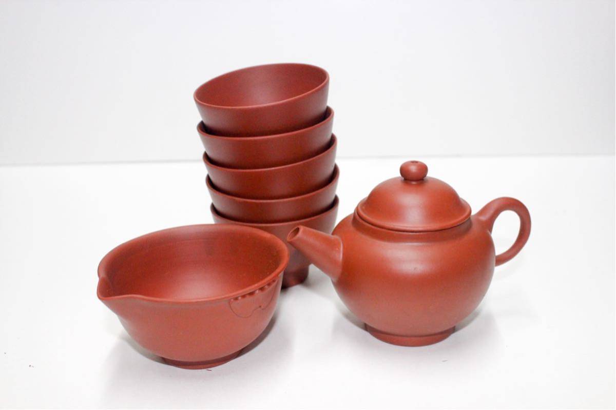 備前焼 煎茶揃 茶道具セット 原箱付き 備前焼 宝瓶 煎茶器