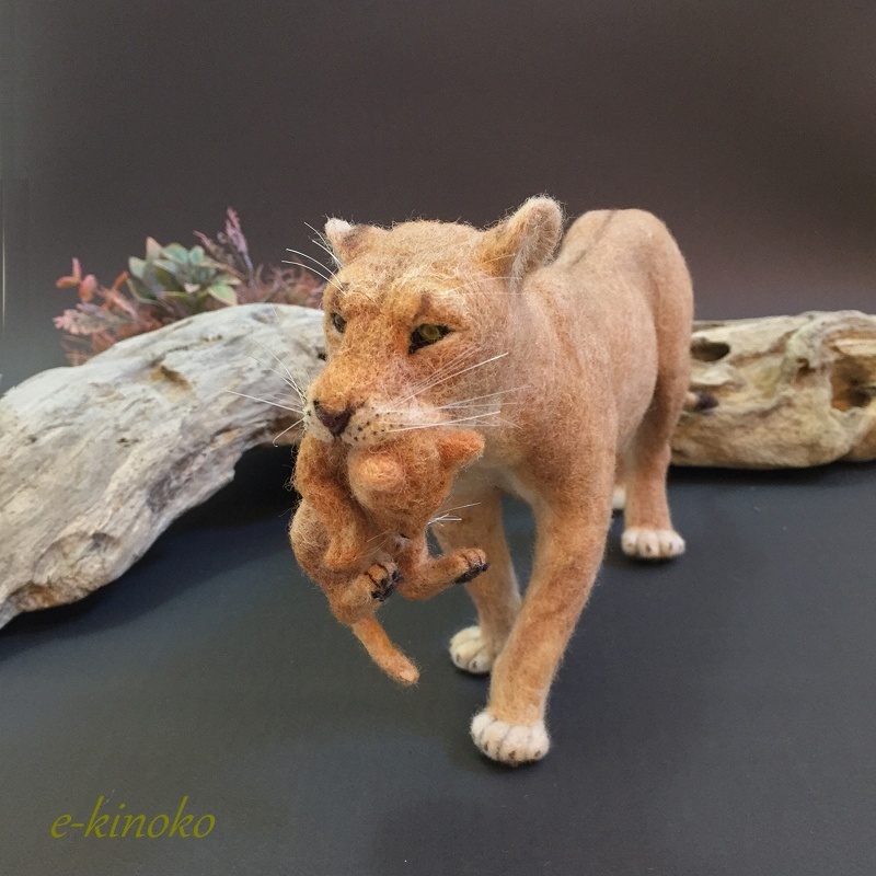 E Kinoko 羊毛フェルト 親子ライオン 猛獣 動物フィギュア 1 12スケール 置物 ハンドメイド 羊毛フェルト 売買されたオークション情報 Yahooの商品情報をアーカイブ公開 オークファン Aucfan Com