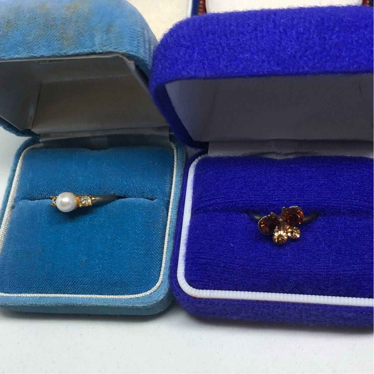 10 昭和アクセサリー 大量 セット 指輪 ネックレス アクセサリー 