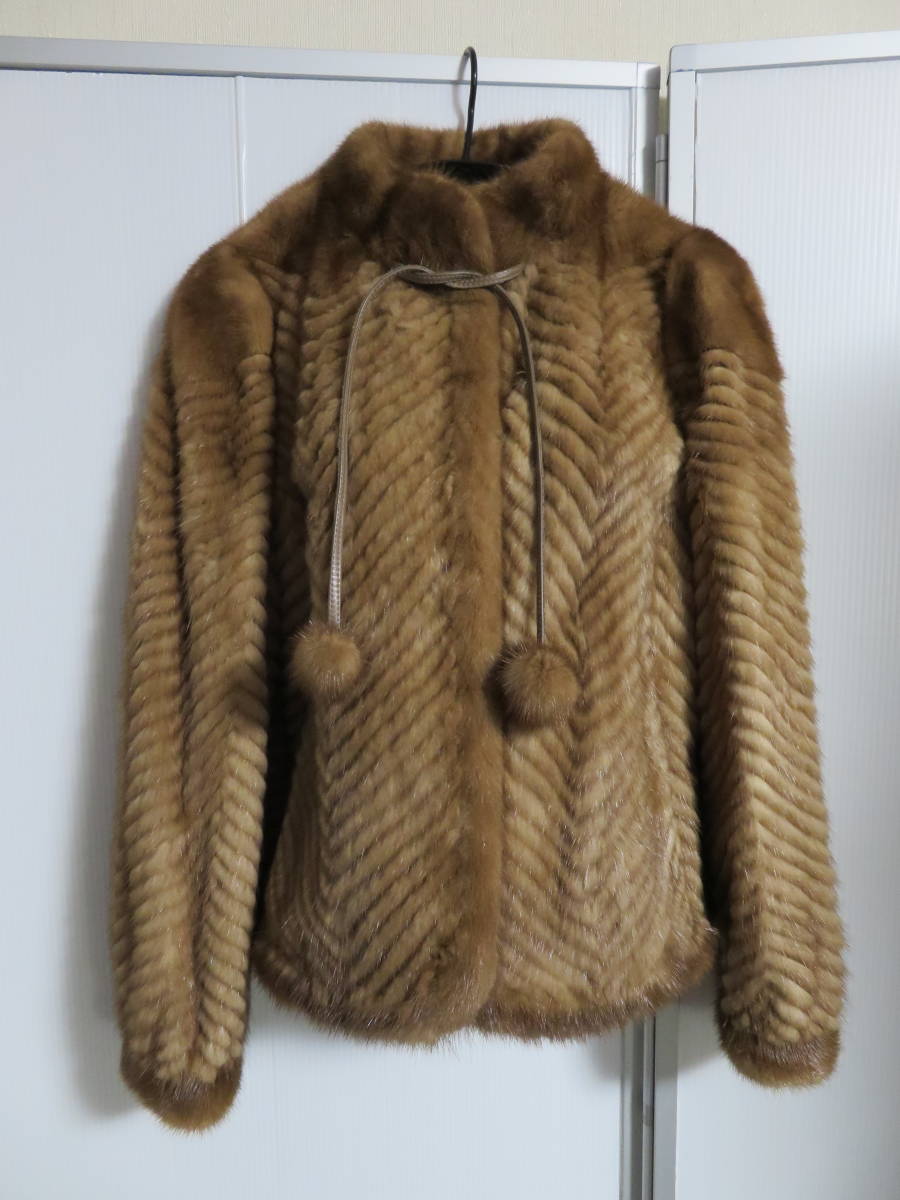 ＭＯＯＮＢＡＴ FUR FLASH ミンクケープ　１１（茶） MINK 2026年最新MOONBAT パステルミンク 本毛皮 極美品◇MOONBAT Closet