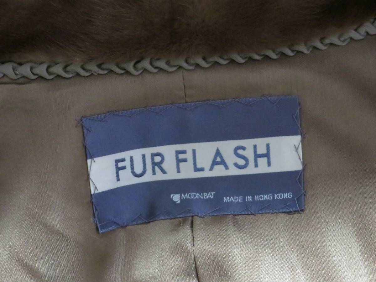ＭＯＯＮＢＡＴ FUR FLASH ミンクケープ　１１（茶） MINK 2026年最新MOONBAT パステルミンク 本毛皮 極美品◇MOONBAT Closet