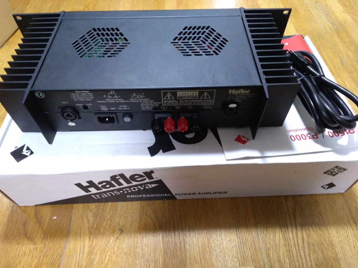 P1500 Hafler HAFLER パワーアンプ - | TransNova To Transnova 