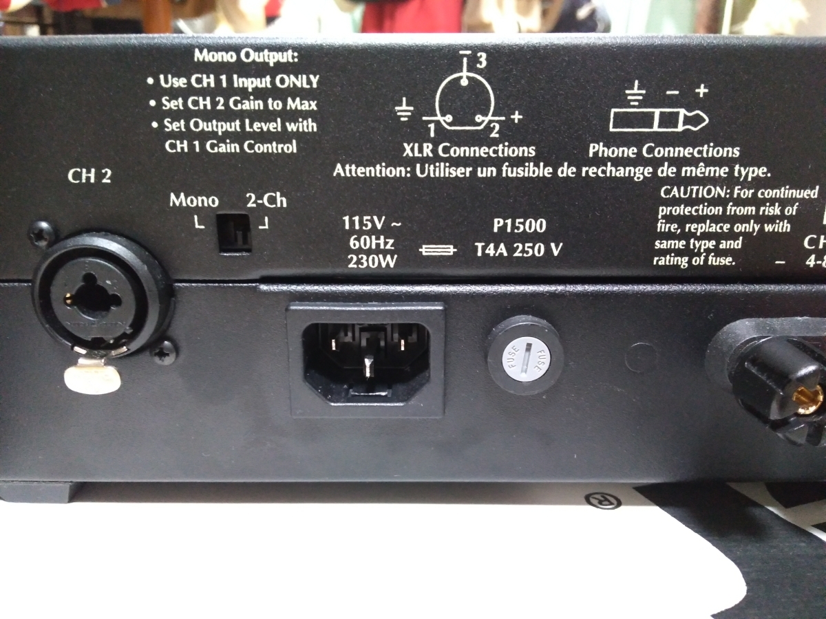 P1500 Hafler HAFLER パワーアンプ - | TransNova To Transnova 