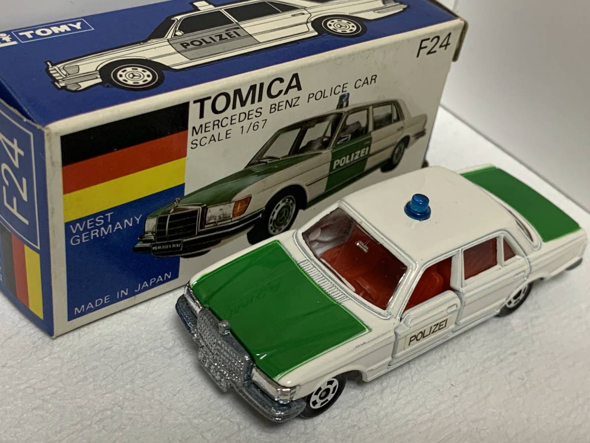 トミカ 青箱 日本製 450SEL メルセデス ベンツ ポリスカー トミカ青箱