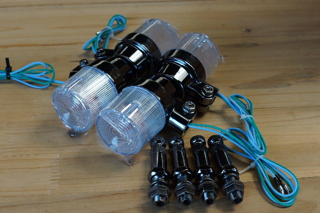 送料510円ヨーロピアンウインカークリア黒メッキ★31-1739CBX400F CBR400F CB400F CB400SF CB250T NC07 NC17 CB400F NC31 MC06
