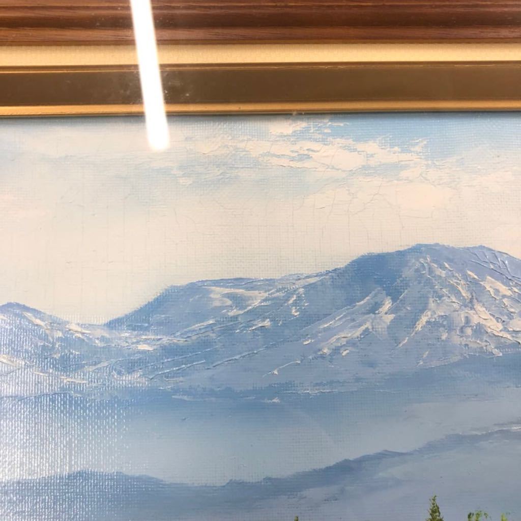 川島孝之 油絵『信濃』油彩画 絵画 風景画 F4号 【公式通販】