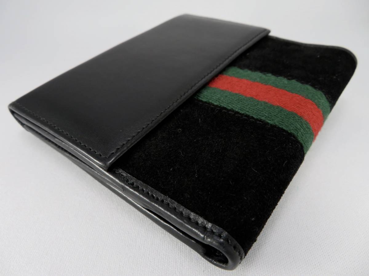 良品】GUCCI グッチ/シェリーライン/ジャッキーライン/スエード×レザー