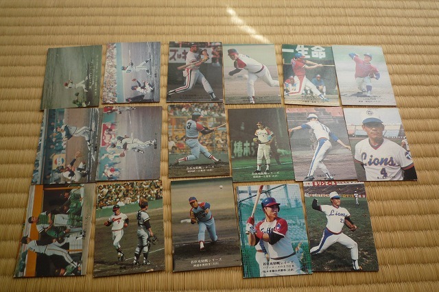 現状品　古いプロ野球カード　南海・近鉄・太平洋　計17枚　東尾・野村など　1970年代