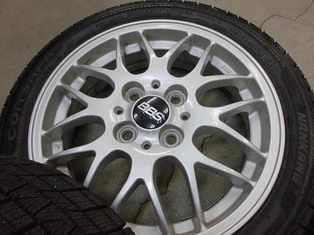 バリ山】コペン 純正 BBS RX280 15インチスタッドレスタイヤ バリ山】コペン 純正 BBS RX280 15インチスタッドレスタイヤ