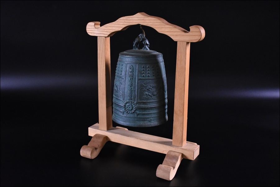 仏教美術 青銅製 古銅造 半鐘 釣鐘 吊鐘 喚鐘 梵鐘 仏具 法具 古