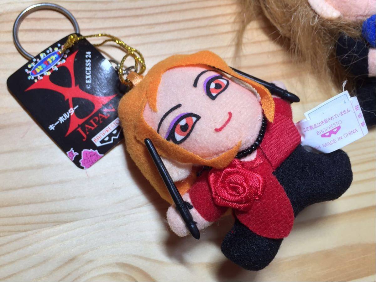 X JAPAN ぬいぐるみ キーホルダー 5体コンプリート HIDE PATA TOSHI