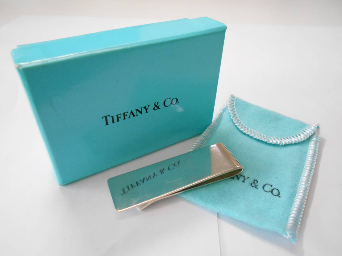 TIFFANY&Co. SV925 マネークリップ 箱付 1円～ ティファニーTIFFANY&Co. マネークリップ シルバー 925 SV925 箱