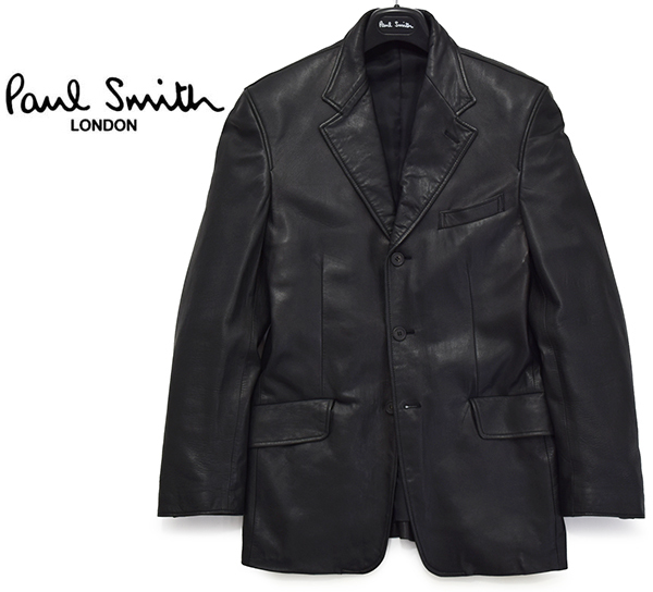希少L / Paul Smith ポールスミス LONDON 本切羽 ラムレザー 3B