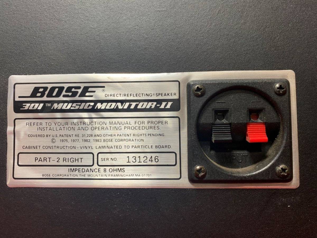 BOSE 301 MUSIC MONITOR Ⅱ スピーカー 難あり ☆RBJ BOSE 【公式通販】