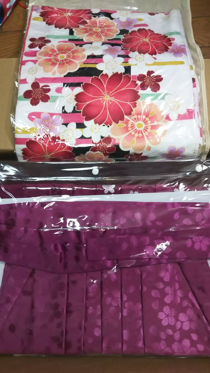 HL(アッシュエル)二尺袖＆袴2017フルセット 小学生 卒業式 袴