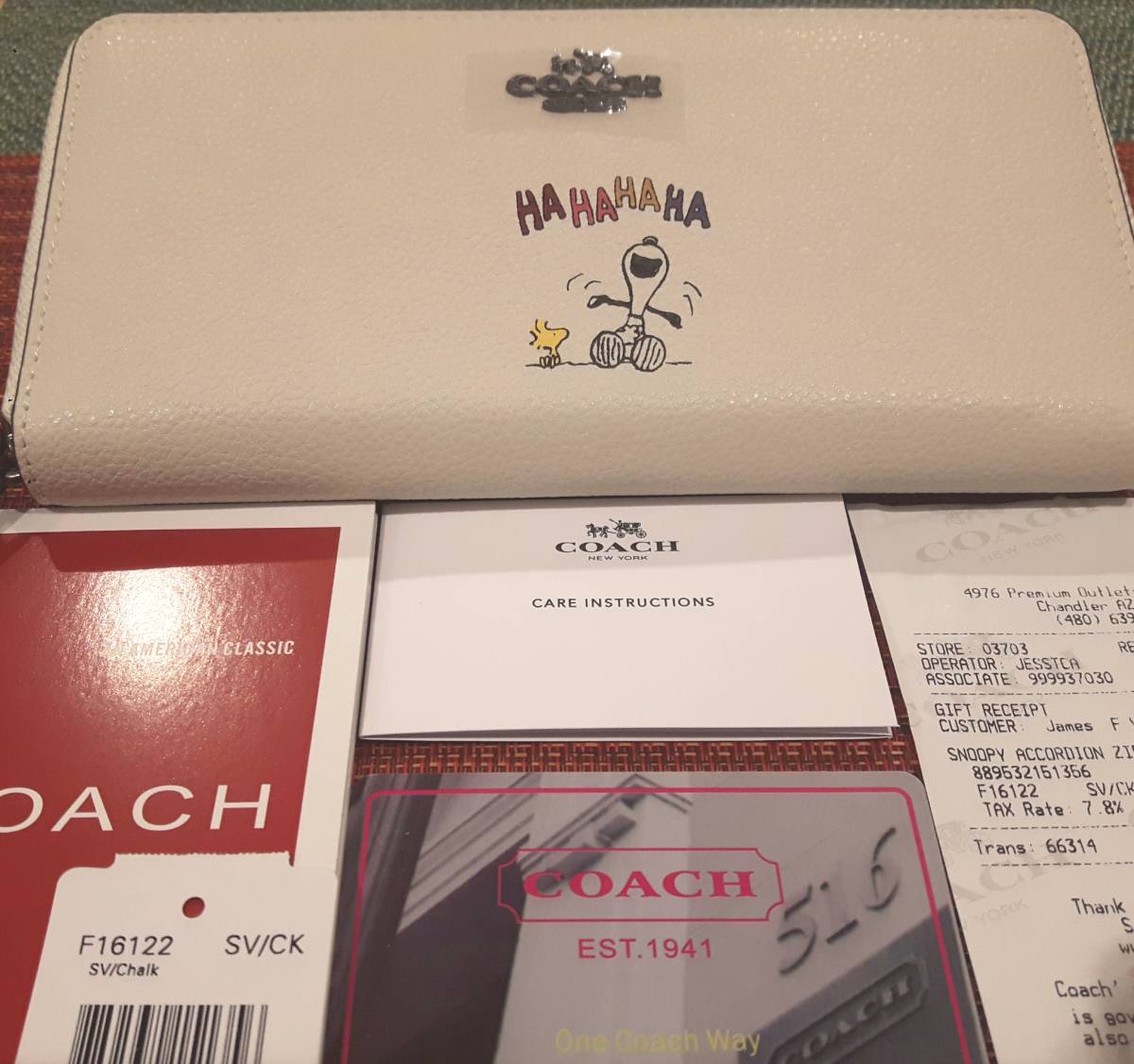 コーチ 長財布 COACH コラボ ピーナッツ スヌーピー 財布 | レザー 