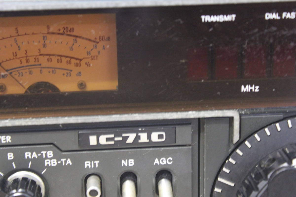 IC-710 ICOM HF - オールモード 無線機 Yahoo 100w 現完動 専用電源付 +