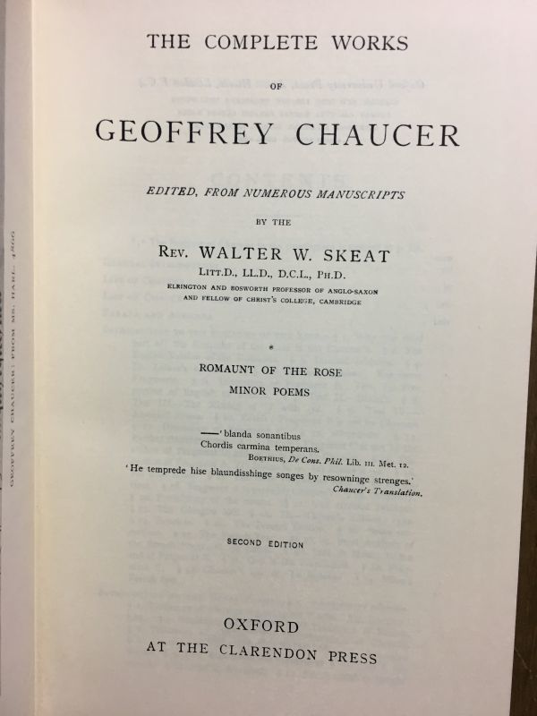【中古】 チョーサー英語の研究 英文チョーサー全集 The Complete Works of Geoffrey Chaucer. 7 Vols