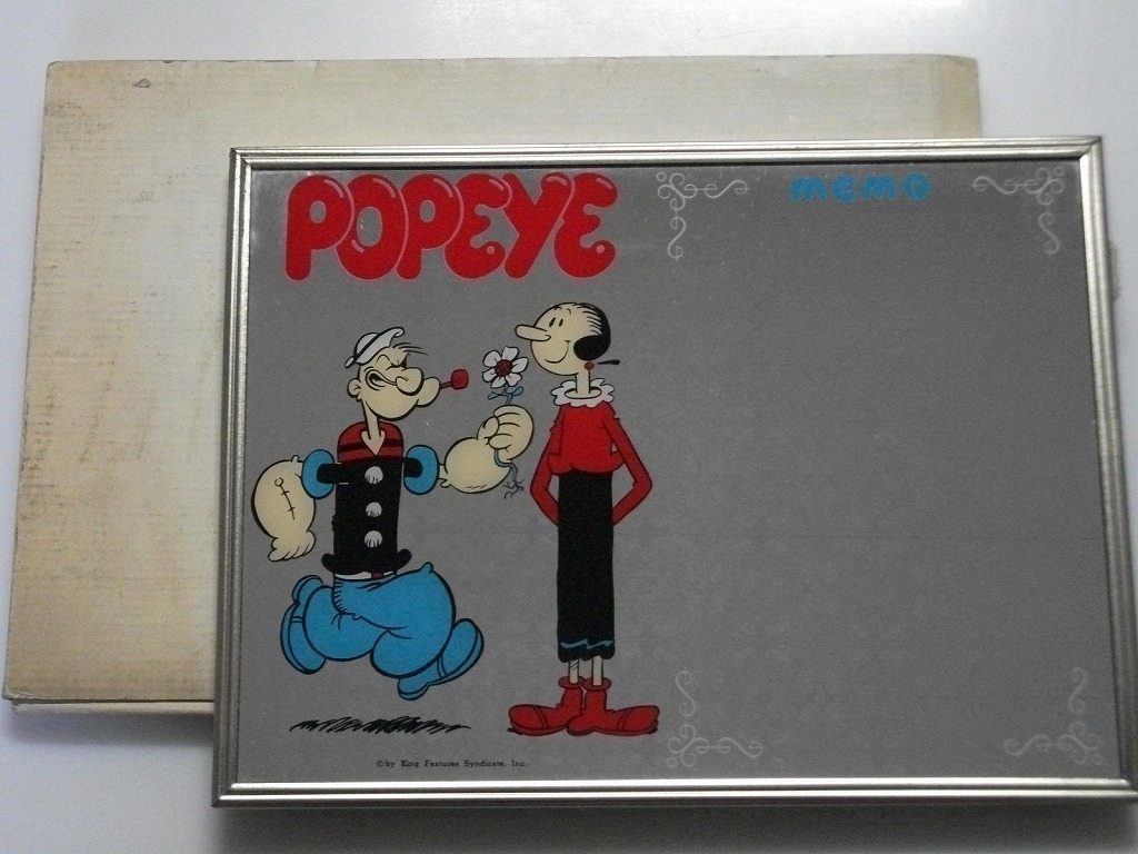 popeye ポパイ ミラー 鏡 US King Features製 ポパイ パブミラー 