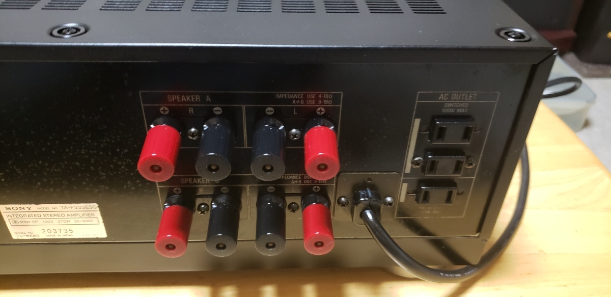 ソニー SONY プリメインアンプ TA-F333ESG 動作品 整備済 美品 