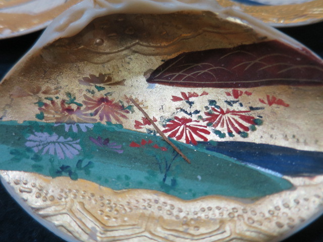 古都京都】「貝合わせB-415-26」江戸玩具・時代玩具・碁盤.蒔絵〝江