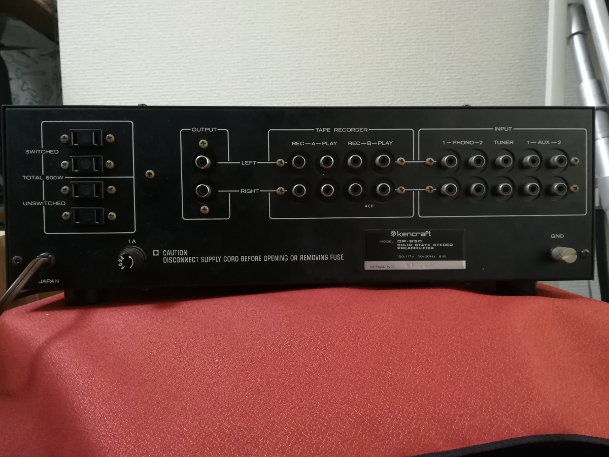 Kencraft GP-830 プリアンプ ケンクラフト GP-830X たもつ ちゃん