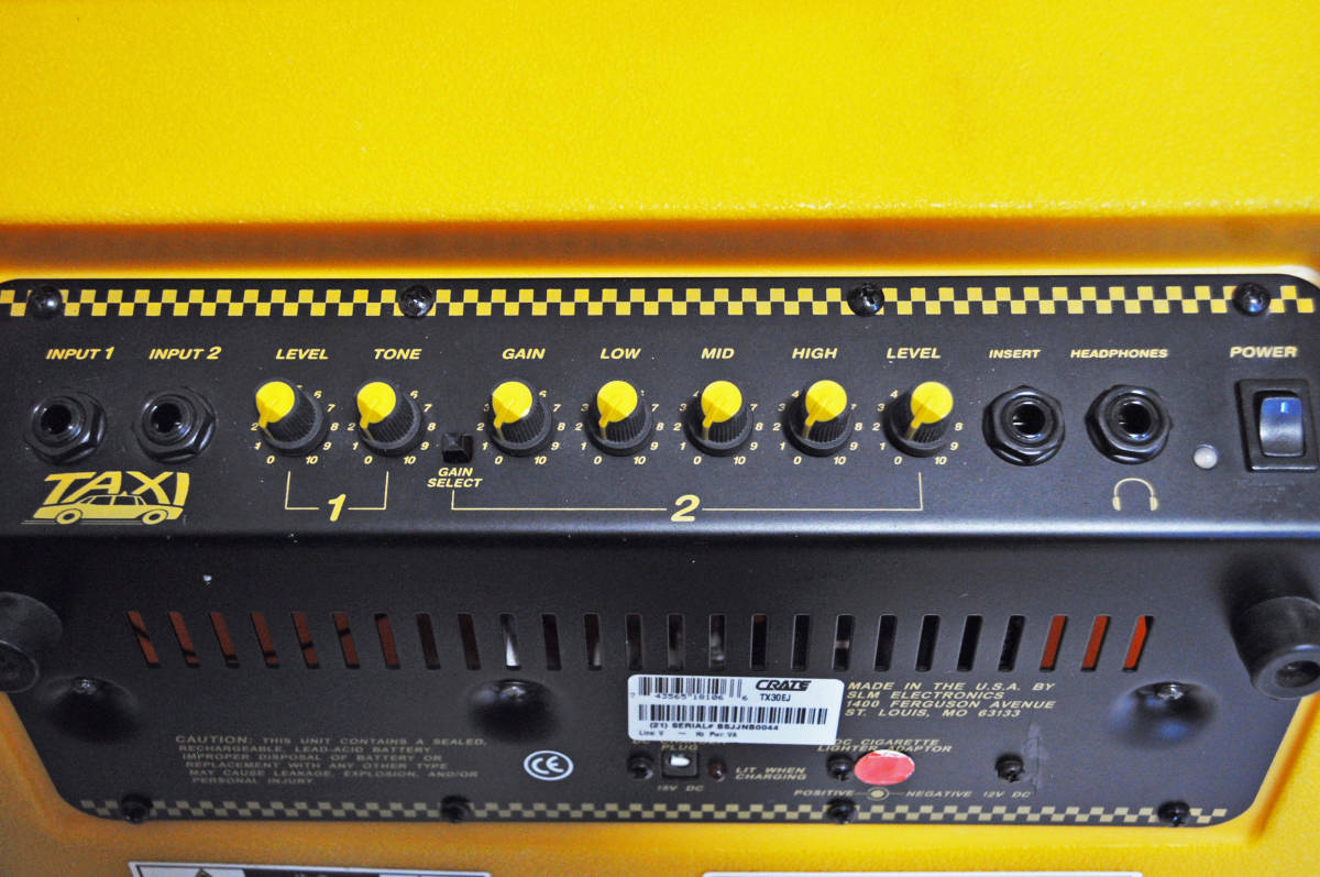 CRATE TX30J TAXI TX15J ギターアンプ バッテリー新品 ACアダプター