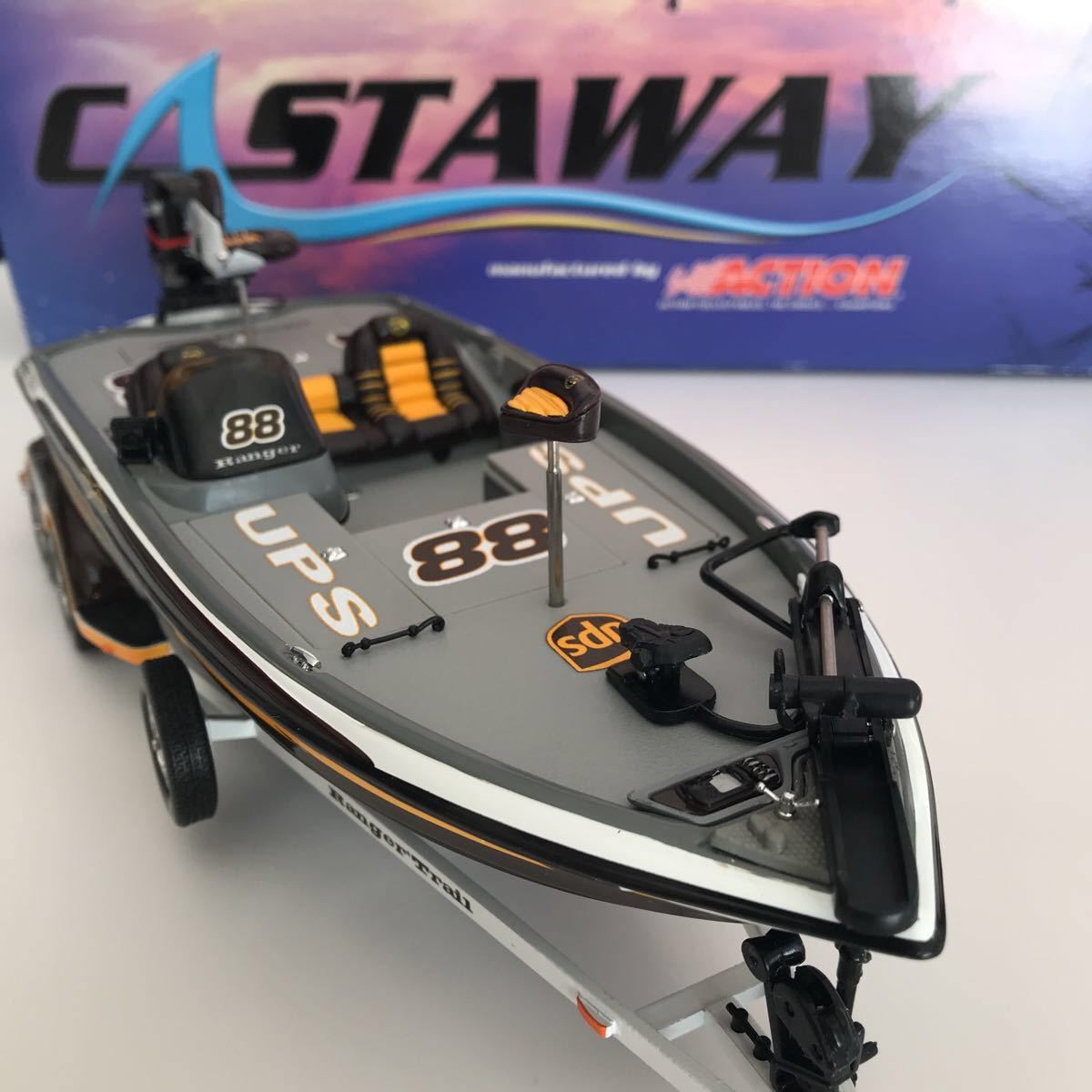 レンジャー 520VX 1⁄24 ダイキャスト模型 CASTAWAY バスボート