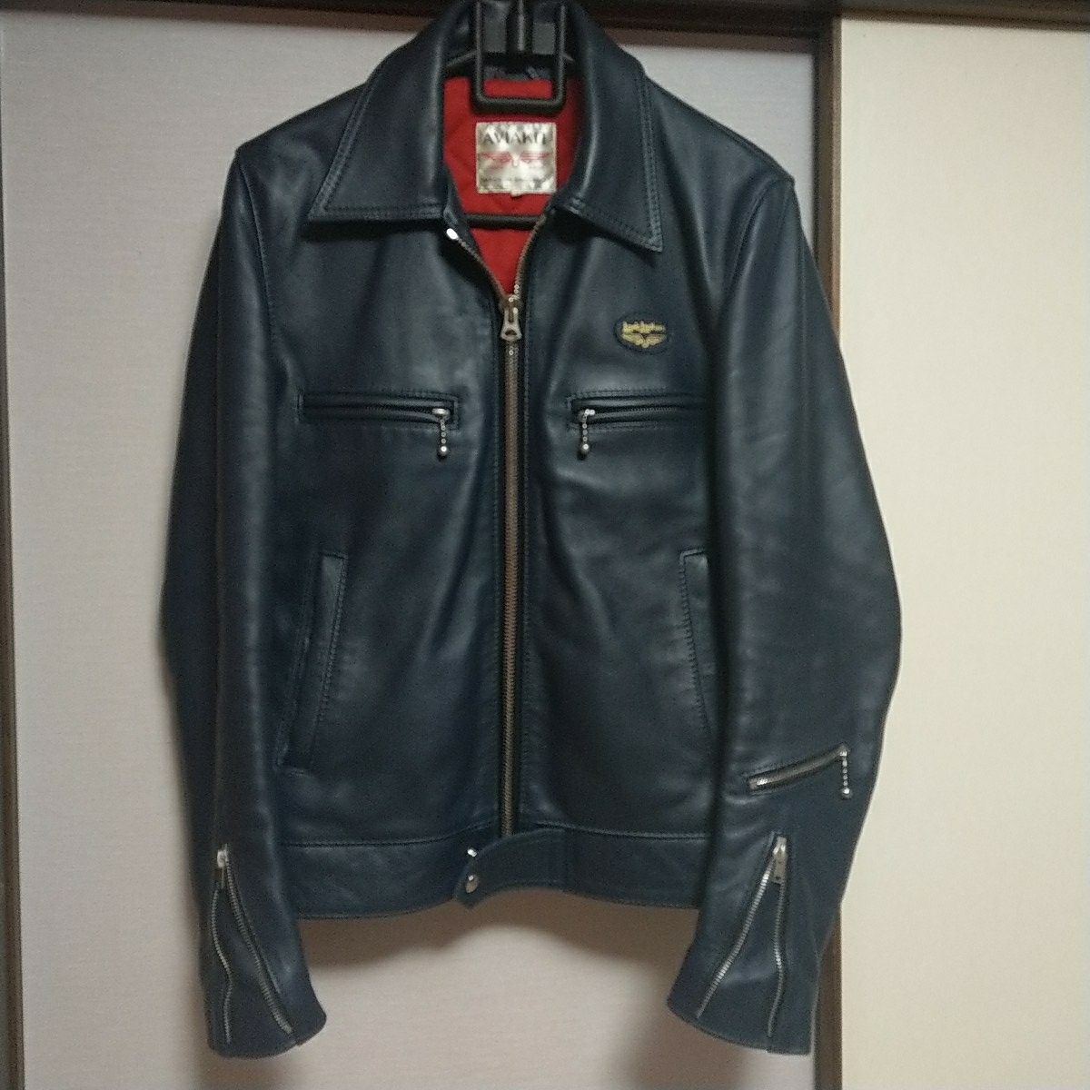 ルイスレザー ドミネーター 34 ネイビー LEWISLETHER Leathers