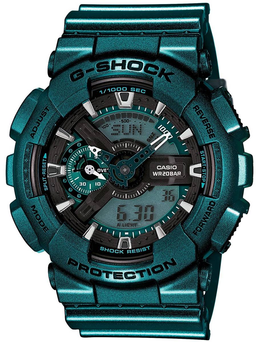 GA-110NM-3AJF G-SHOCK メタリックカラー グリーン オートLEDライト 新品 未使用品 日本正規品 匿名発送OK 匿名配送OK 