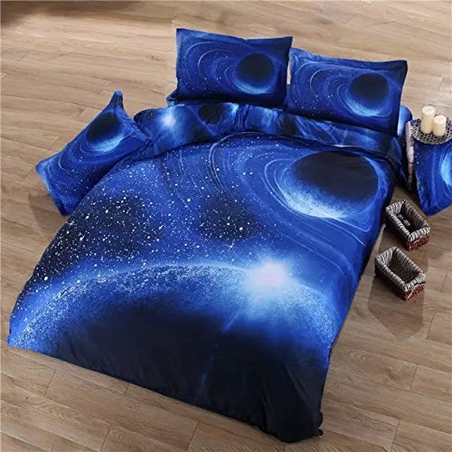 ★布団カバー【セミダブル】4点セット★惑星 宇宙 ★ベット シーツ ★新品★
