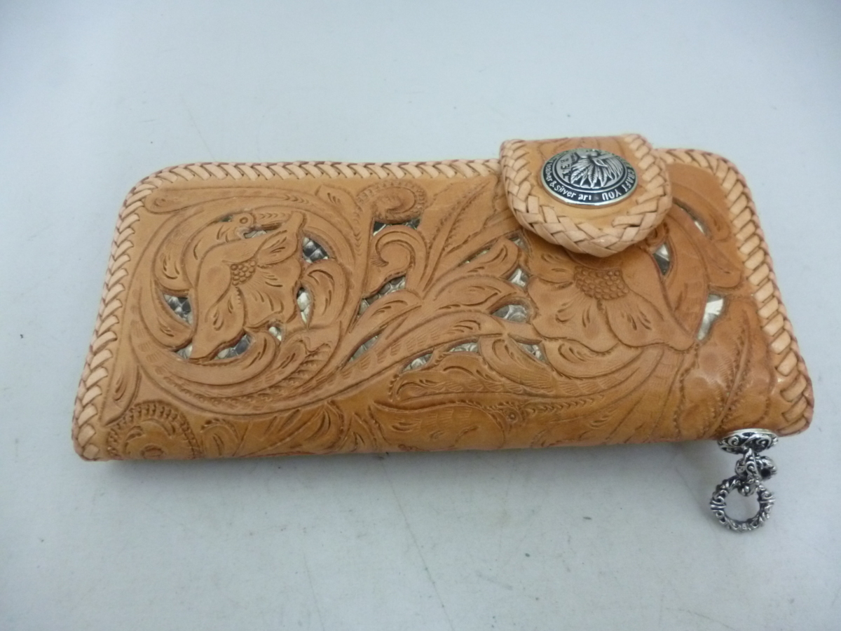 ○レザークラフトユウ LEATHER CRAFT YOU 透かし彫り 長財布 【公式通販】