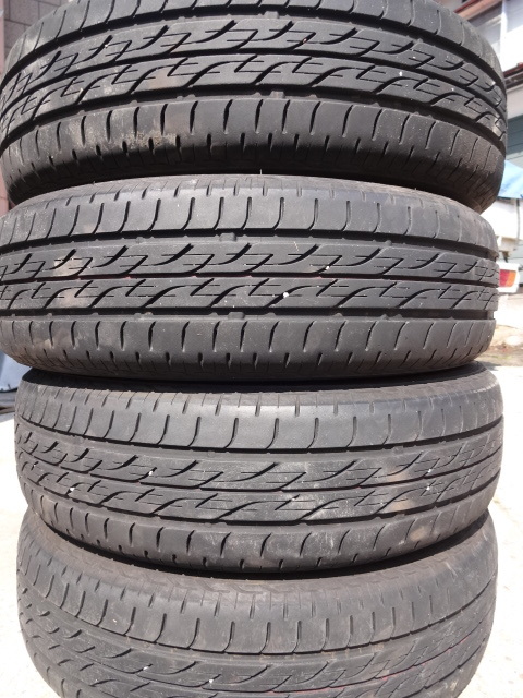 格安，定番 バリ溝 ブリヂストン NEXTRY 155/65R14 中古 4本セット