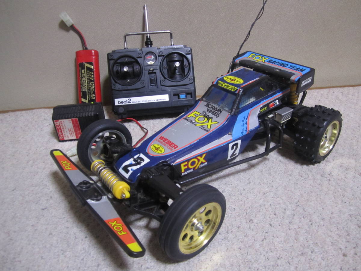 1/10 完全動作品 小鹿 フォックス FOX 2WD 昭和レトロ 送料込み タミヤ フォックス 1⁄10 FOX 小鹿 2WD (当時物) racer 「フォックス